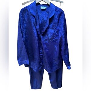 Vintage‎ Dentelle Silky Floral Embossed Pajama Set